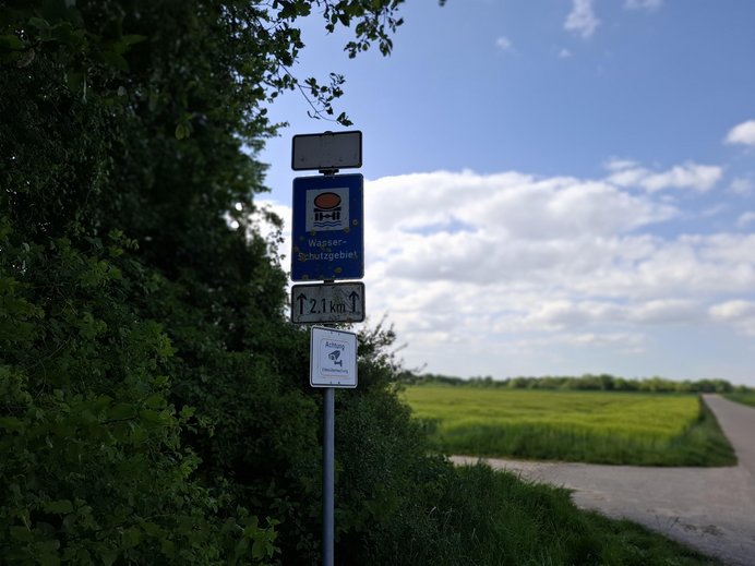 Schild "Wasserschutzgebiet"